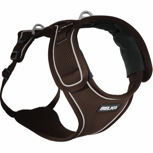 Curli Belka Harness Hundesele Refleks - Brun