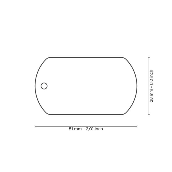 Myfamily Basic Militær merke ID tag aluminium