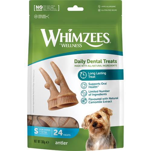Whimzees Occupy Antler Dental Vegetar Tygg i pose - Small