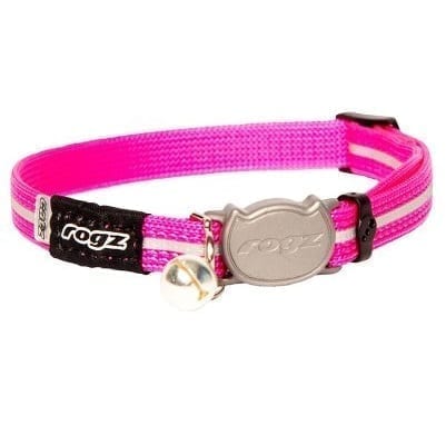 Rogz Alleycat halsbånd - Rosa - S