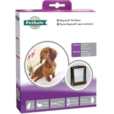 Petsafe katt og småhundsdør orginal - 236x198 mm - Brun