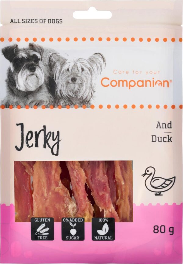 Companion duck jerky stripe