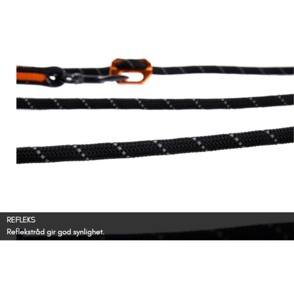 Non-Stop Dogwear Rock Adjustable Leash - Multifunksjonelt Rundt Hundekobbel