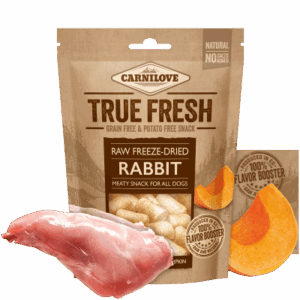 Carnilove True Fresh Frysetørket Hundesnacks Kanin