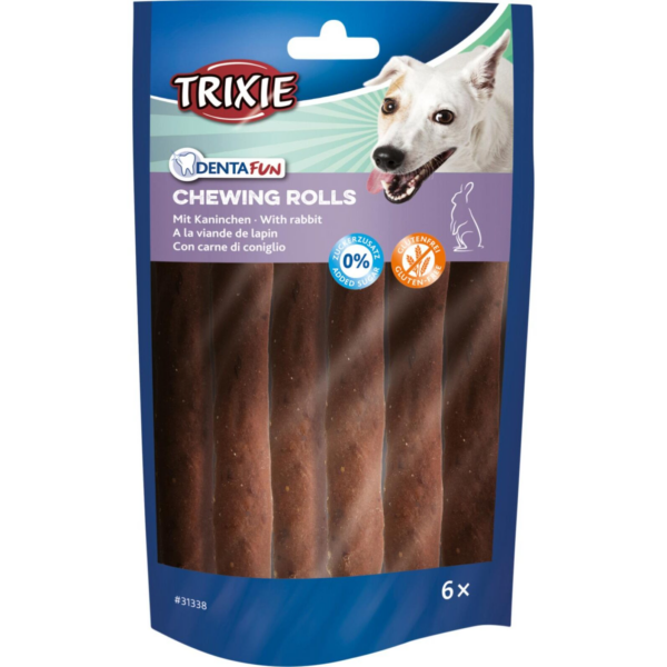 Trixie DENTAfun Tyggerull med kanin 6pk